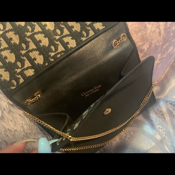 Midcentury Vintage Dior Honeycomb Cloth Clutch - Picture 3 of 5